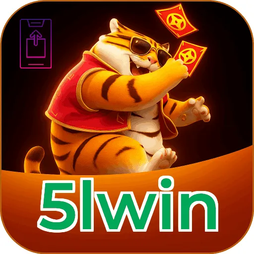 Imagem promovendo o app oficial da 5lwin para mobile